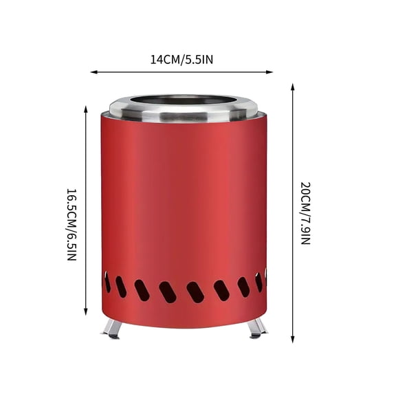 Pxyqht Outdoor Wood-burning Stove Portable Fire Pit Tabletop for Bonfires Heating and Barbecue Gatherings Roasting Marshmallows Camping and Backyard Decor