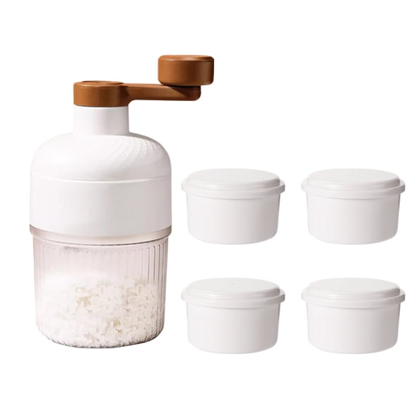 Pxyqht Portable Hand Ice Crusher for Homemade Shaved Ice and Slushies - Easy DIY Ice Maker for Summer Refreshments, Lightweight and Electric-Free, Perfect for Family Fun