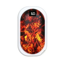 Pxyqht Portable Hand Warmer, Rechargeable USB Hand Warmer, Double Side Heating, Power Bank Function, Ideal for Skiing and Hiking