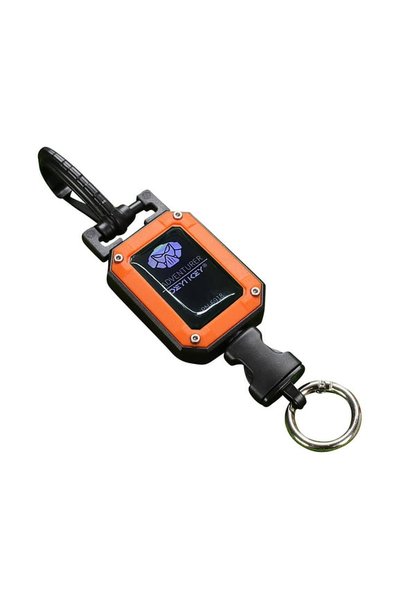 Retractable Keychain with Elastic Steel Rope,Easy Pull Buckle Design for Keys ID Cards and Small Tools,Lightweight and Stylish Accessory for Everyday Use