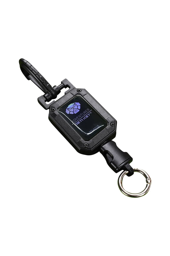 Retractable Keychain with Elastic Steel Rope,Easy Pull Buckle Design for Keys ID Cards and Small Tools,Lightweight and Stylish Accessory for Everyday Use