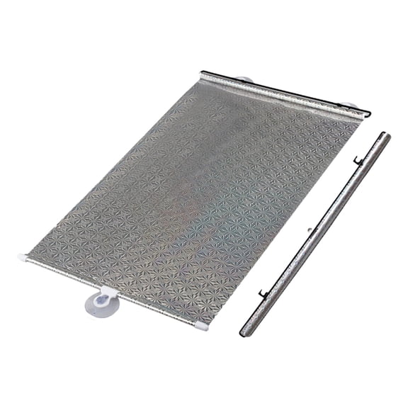 Pxyqht Retractable Sun Shade Roller Blind - Portable Heat Blocking Window Cover for Car, Home, Office - Easy Installation with Suction Cups, Automatic Privacy and Thermal Insulation