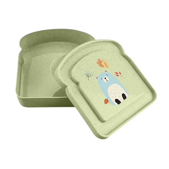 Pxyqht Sandwich Lunch Box for sons and Adults - Durable Microwave and Dishwasher Safe Storage Container for Hot Rice and Meals - Ideal for School and Travel
