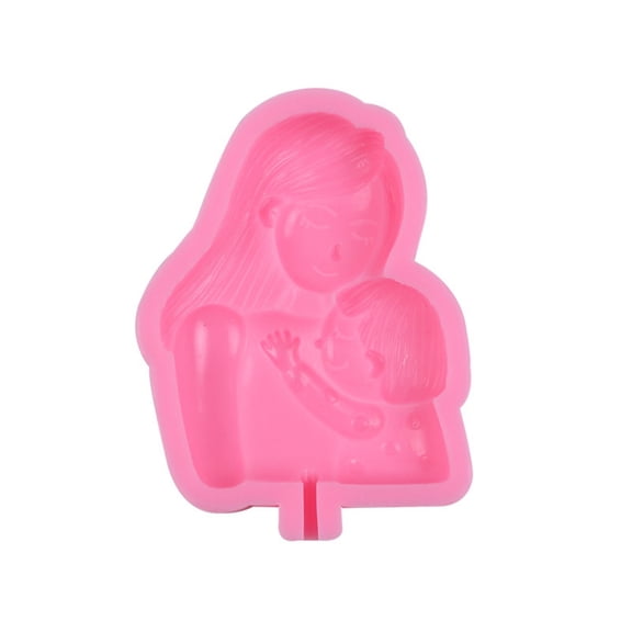 Pxyqht Silicone Parent son Candle Mold Family Love Soap DIY Resin Casting Craft Kit for Handmade Gifts Plaster Decorations and Sentimental Keepsakes