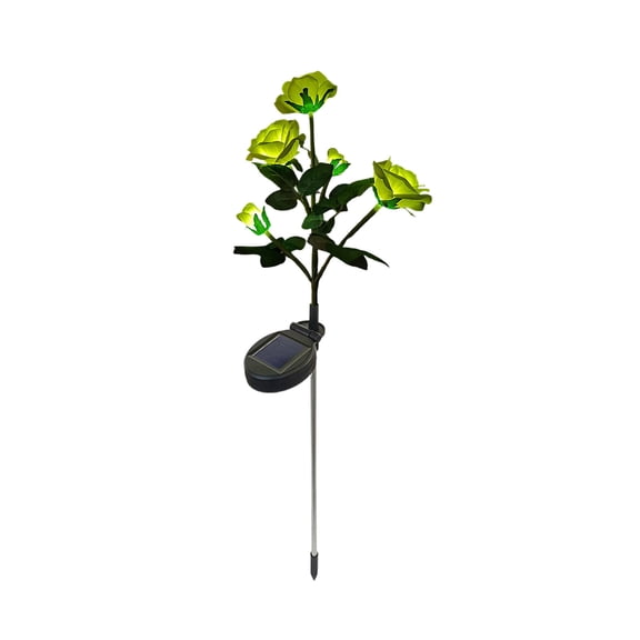 Pxyqht Solar-Powered Outdoor Artificial Rose Ground Lights for Gardens, Lawns, and Courtyards - Waterproof LED Solar Garden Lights with Auto On/Off for Decorative Lighting, Gift Idea for Festivals