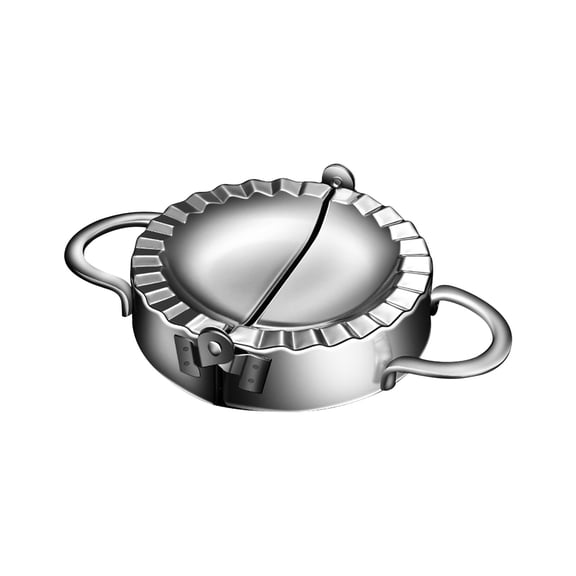 Pxyqht Stainless Steel Dumpling Maker Press Wonton Mold Easy to Use Dough Cutter Tool Non-Stick Durable Kitchen Essential for Homemade Dumplings