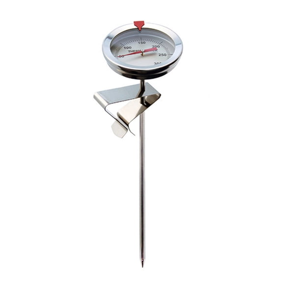 Pxyqht Stainless Steel Instant Read Dial Pyrometer for Cooking,Accurate Temperature Measurement for Frying, Grilling, and Boiling Syrup and Soup,Ideal for BBQ and Baking