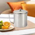 thumbnail image 1 of Pxyqht Stainless Steel Mouth Cup with Handle, Durable Mug with Lid, Ergonomic Non-Slip Grip, Versatile for Hot and Cold Drinks, Easy to Clean, 1 of 6