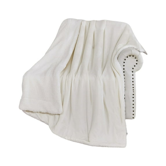 Pxyqht Thickened Double Layer Fleece Blanket, Plush Sofa Blanket, Warm Winter Quilt, Luxury Flannel Lamb Fleece, Home and Gift Use