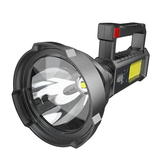 Pxyqht USB Rechargeable Portable LED Flashlight High Brightness Emergency Floodlight Waterproof Searchlight with Adjustable Modes Ideal for Outdoor Activities