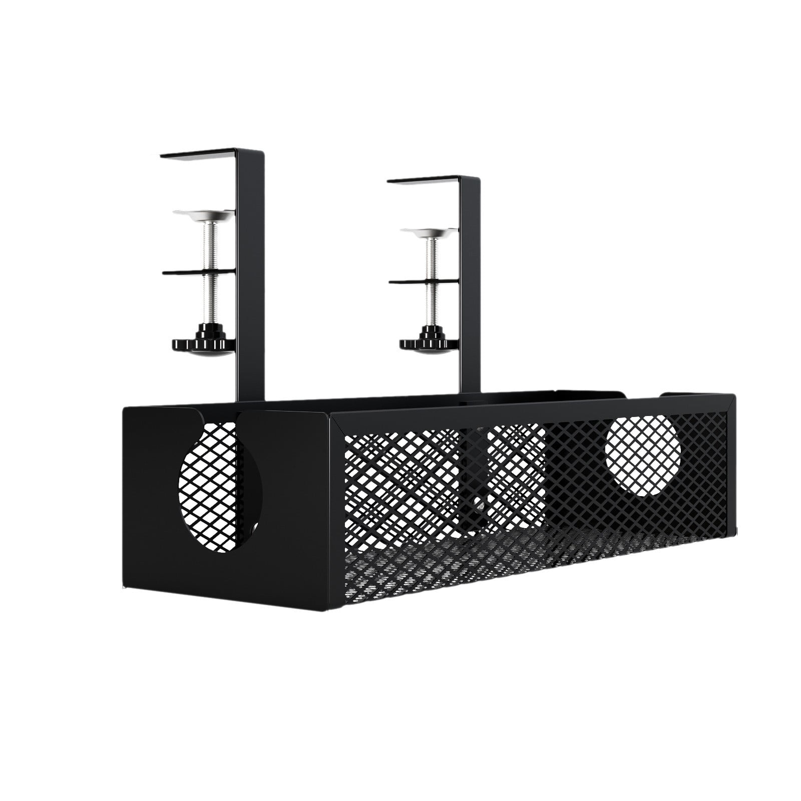Pxyqht Under Desk Storage Shelf Organizer Hanging Basket Cable Management Office Supplies Stationery Storage Solution for Classroom and Home Use