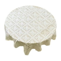 Pxyqht Vintage Lace Tablecloth, Floral Embroidered Table Cover for Weddings, Parties, Dinning, Home Decor