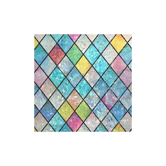 Pxyqht Window Sticker Privacy Decor Glass Sticker Heat Insulation Statics Sticker for Home Office Removable Reusable