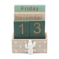 thumbnail image 1 of Pxyqht Wooden Calendar, Perpetual Calendar, Countdown Board, Desk Decorations, Home Ornaments, Ideal for Office and Living Room, 1 of 6