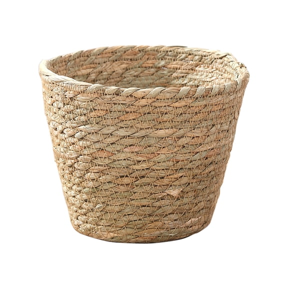 Pxyqht Woven Flower Pot Storage Basket - Durable Plastic Planter for Artificial Flower Arrangements - Stylish Home Decor and Gardening Accessory - Ideal for Indoor and Outdoor Use