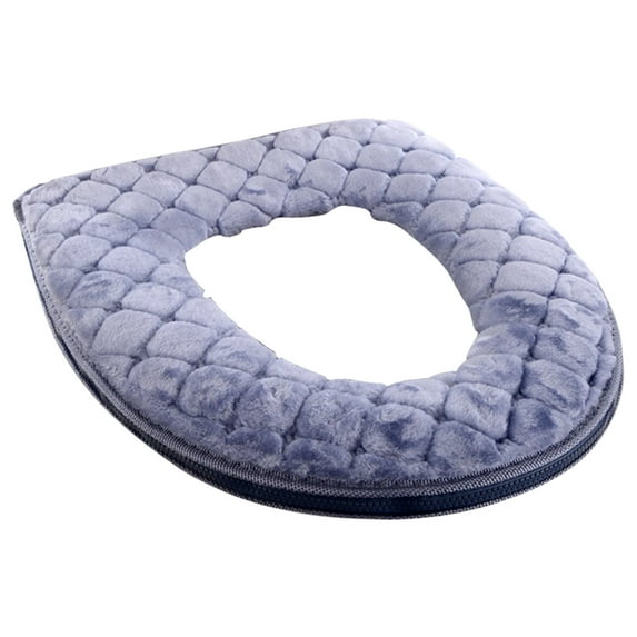 Pxyqht Zipper Model Toilet Seat Cover, Comfortable Toilet Seat, Washable Toilet Seat Mat, Easy Installation Bathroom Accessory
