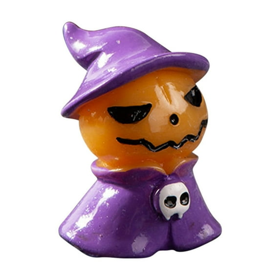 Pyaiine Halloween Pumpkin Head Statue Ornaments Desktop Miniature Trick or Treating Toys April Fools' Day toys Creative Statues Gifts
