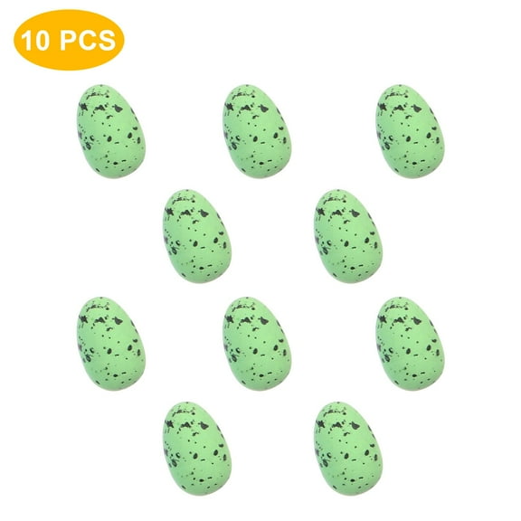 Pyaiiner 10PCS Mini Easter Egg Bulk Simulation Colorful Foam Eggs DIY Paiting Easter Decoration Easter Basket Stuffers 0.8×1.18Inch