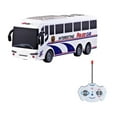 thumbnail image 1 of Pyaiiner 4-Channel Remote Control Bus Toy with RGB Lights Realistic Tourist Bus Model for Collectors, 1 of 6