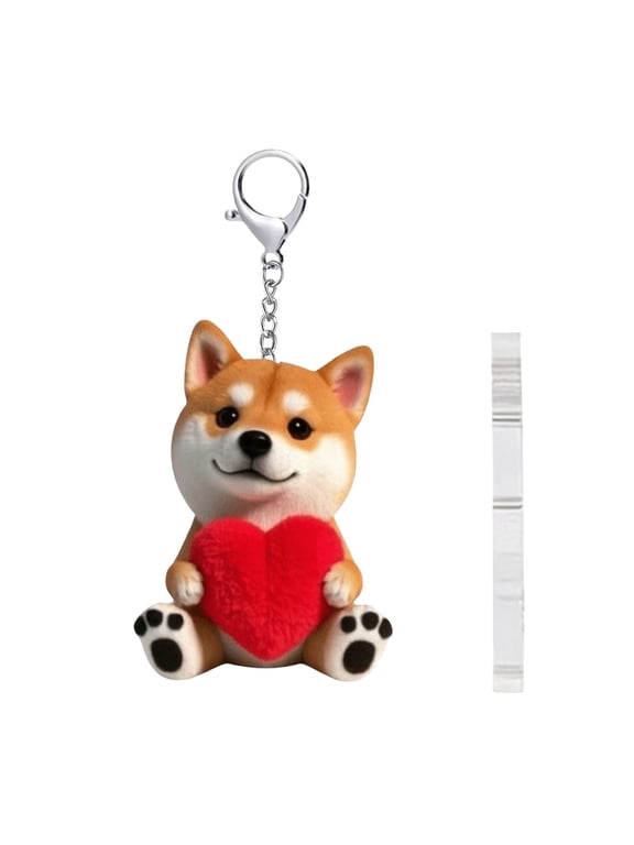 Adorable Corgi Pendants for Bags Keychains Car Christmas Tree Christmas Stocking Ideal Hanging Decorations Birthday Christmas Gift