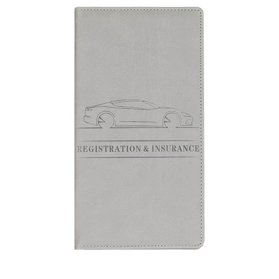 Pyaiiner Car Card Holder Car Insurance Information File Protector Car Business Card Holder Synthetic Leather Id Driver'S License