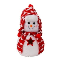 Pyaiiner Christmas Soft Snowman Plush Doll with Festive Design for Holiday Decor and Cozy Home Celebration