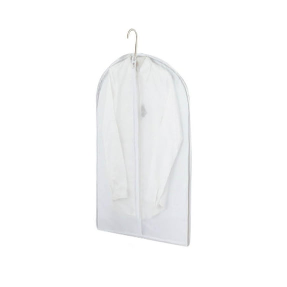 Pyaiiner Clothes Dust Bag Clear Garment Bag For Hanging Clothes Full Zipper Suit Bag Garment Cover For Wardrobe And Clothes Storage