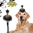 thumbnail image 1 of Pyaiiner Halloween Pet Headband Adjustable Ghost Witch Design for Cats and Dogs Fits British Shorthair American Shorthair Pomeranian Bichon All Pets, 1 of 4