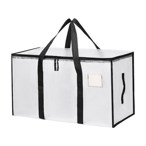 Pyaiiner Heavy Duty Storage Bag With Reinforced Handles Extra Large Storage Bag Clothes Toys Christmas Decoration Storage Bag Thick Double Zipper Tote Bag