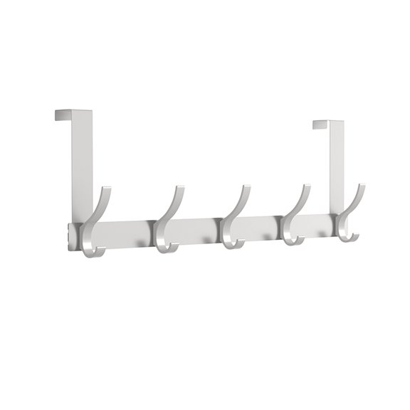 Pyaiiner Hook Behind The Door Space Aluminum Non-Flush Bathroom Hooks Bedroom Storage Hooks Suitable For Hats Bath Towels Blankets Storage Hanging