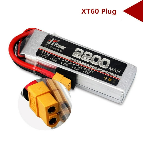 Pyaiiner JHPower Drone Battery 11.1V 2200mAh 3S 45C LiPo Battery for RC Drone Airplane High Rate Discharge with XT60 Connector and Balance Plug