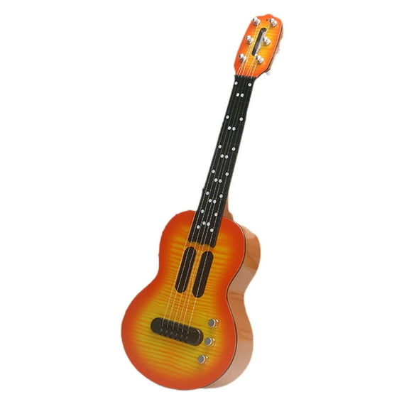 Pyaiiner Kids Beginning Ukulele Toy Simulation Touch Music Mini Guitar for Music Education Funny Learning Toy Christmas Gift