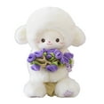 thumbnail image 1 of Pyaiiner Plush Lamb Toy with Magnetic Rose Flower Hat Adorable Wool Doll Changeable Handheld Bouquet Cute Stuffed Animal Doll Birthday Christmas Gift, 1 of 6