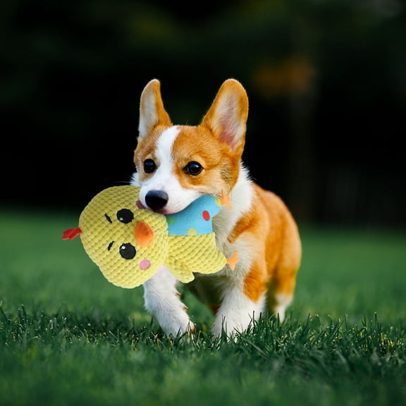 Pyaiiner Puppy Plush Dolls Soundmaking Toys for Teeth Grinding Resistance and Relief Companion Small Dog Teddy Pet Products Gifts