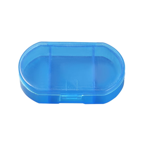 Pyaiiner Vitamin Organizer Compact And Portable 3-Compartment Vitamin Box Morning Lunch And Night Vitamin Organizer Transparent