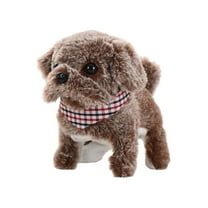 Pyaiiner Walking Plush Pug Puppy Soft Touch Electronic Simulation Dog Realistic Interactive Puppy Adorable Pet Dog Birthday Christmas Gifts