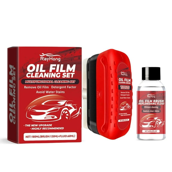 Pyaiiner Windshield Cleaner Degreaser Window Cleaner Rain Cleaner Windshield Cleaner Brush For Cleaning The Front And Rear Windshield Of The Car 120Ml