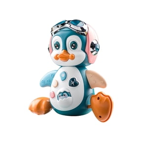 Pyaiiner Wobble Dancing Penguin Animated Plush Toy with Music and LED Lights Interactive Electronic Entertainment