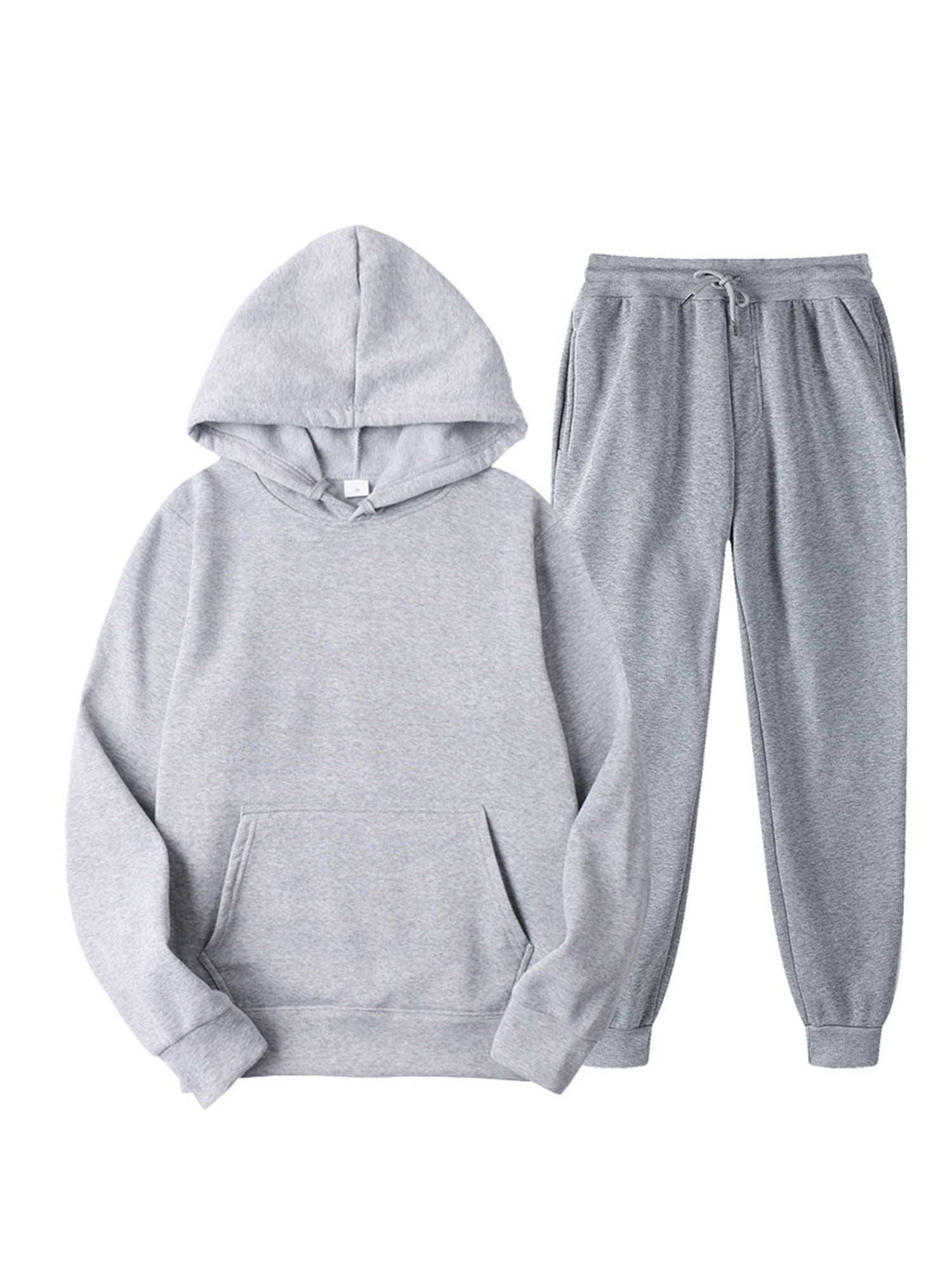 Pybcvrrd Mens Women 2 Piece Sweatsuits Tracksuit Set Hoodie Sweatshirt  Jogger Sweatpants 