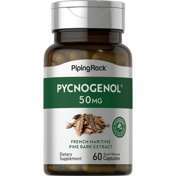 Pycnogenol 50 mg | 60 Capsules | by Piping Rock