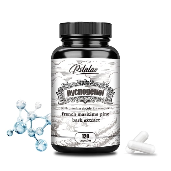 Pycnogenol Capsules - for Heart Health, Vascular Health, Immune & Antioxidants - with Black Pepper, Beet Root - 120 Capsules