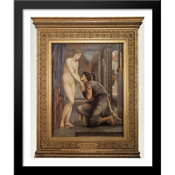 Pygmalion and the Image: IV - The Soul Attains 28x34 Large Black Wood Framed Print Art by Edward Burne Jones