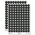 thumbnail image 1 of Pygmy Rabbit Bunny Cute 200+ Round Stickers - Black - Gloss Finish - 0.50" Size, 1 of 3
