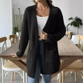 thumbnail image 1 of Pyhlmscde Cardigan Sweaters for Women with Pocket Trendy Casual Long Sleeve Tops Open Front Fall Winter Coats, Women Cardigans Lightweight, Cover Up Tops for Women, Soft Cardigans for Women, 1 of 2