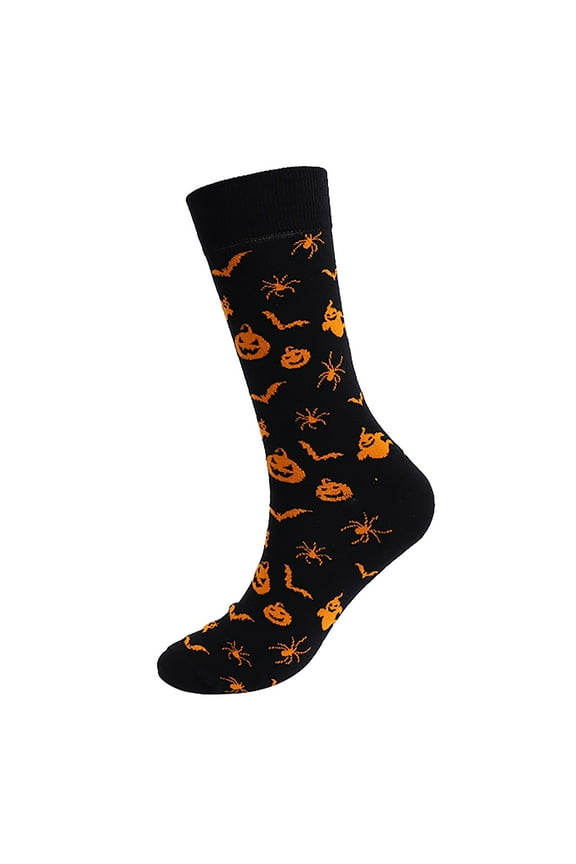 Halloween Pumpkin Bat Socks for Adult Men Women, Compression Socks for Women, Thick Socks Women, Knits Clothing
