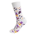 thumbnail image 1 of Pyhlmscde Halloween Pumpkin Bat Socks for Adult Men Women, Compression Socks for Women, Thick Socks Women, Knits Clothing, 1 of 2