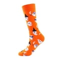 thumbnail image 1 of Pyhlmscde Halloween Pumpkin Bat Socks for Adult Men Women, Halloween Socks, Compression Stockings, Thick Socks Women, 1 of 4