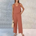 thumbnail image 1 of Pyhlmscde Linen Sets for Women 2 Piece, Womens Jumpsuit, Women 2 Piece Outfits Sets, 1 of 5