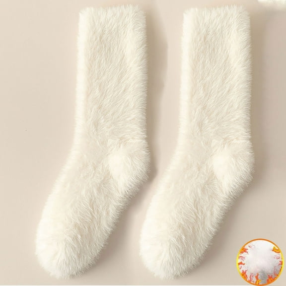 Pyhlmscde Long Haired Socks for Women, Fuzzy Socks for Women, Compression Socks for Women, Fuzzy Leg Warmers