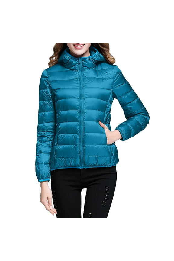 Puffer Winter Coats for Women Lightweight Waterproof Quilted Short Down Jacket